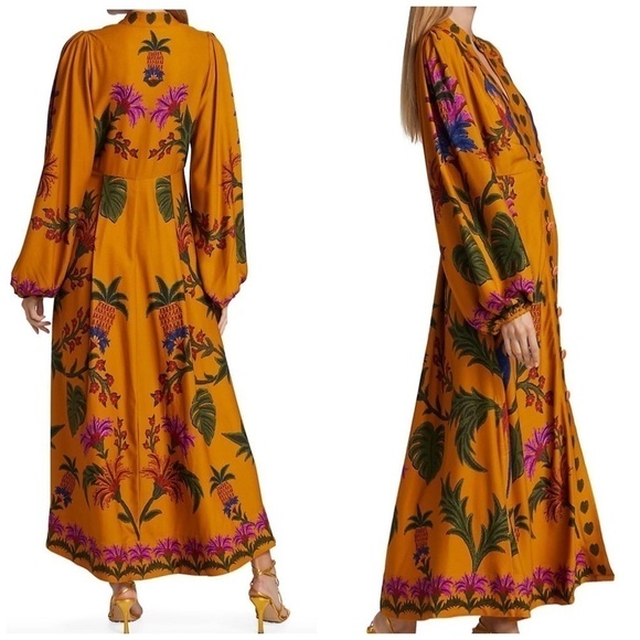 Farm Rio Tropical Tapestry Maxi Dress - Picture 3 of 15
